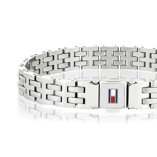 Tommy Hilfiger stainless steel bracelet for men with the iconic flag