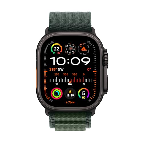 Apple Watch Ultra 2 (GPS + Cellular 49mm) mit Titangehäuse in Schwarz, Actiontaste