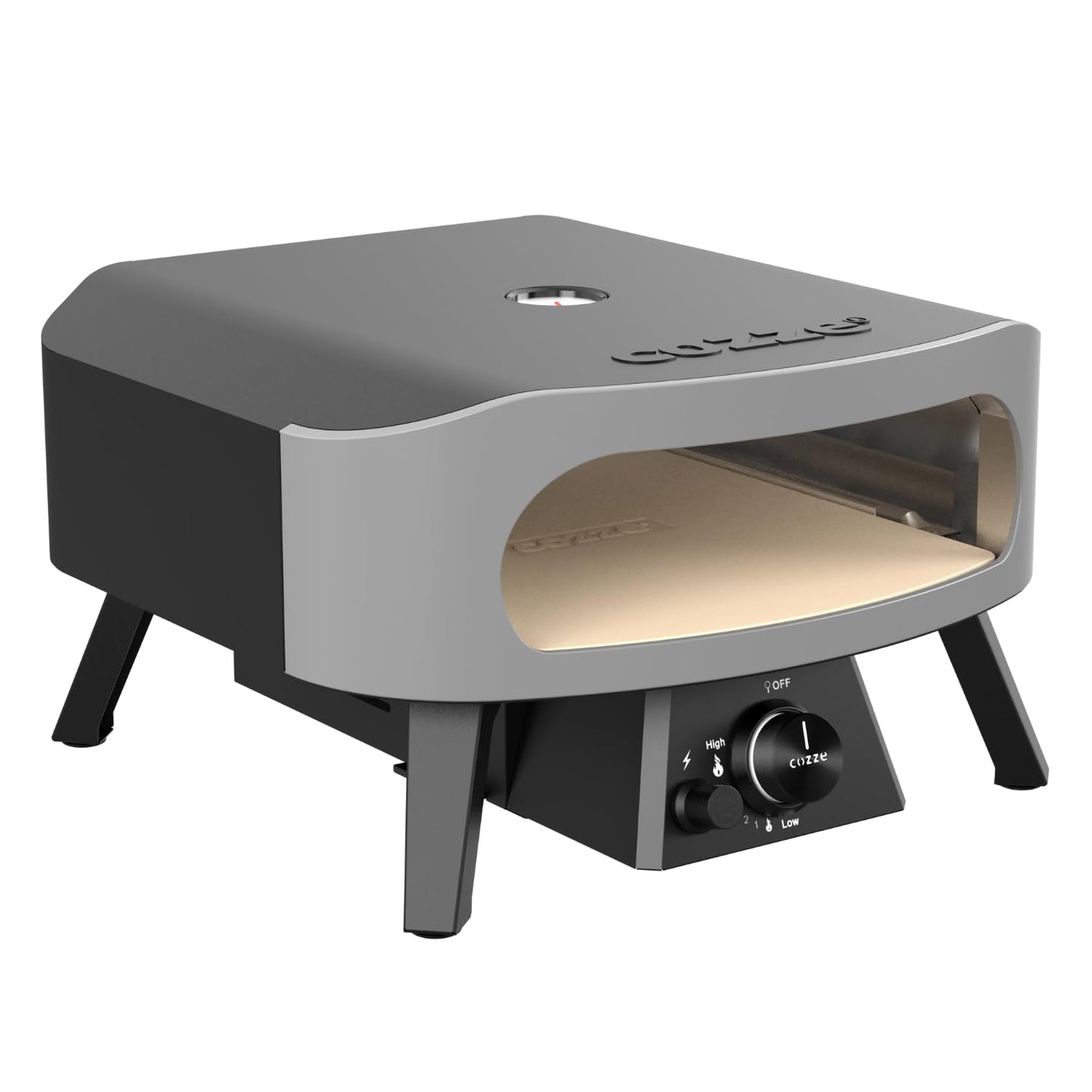COZZE Mini Gas Pizza Oven (50mbar) with Regulator for Small Pizzas