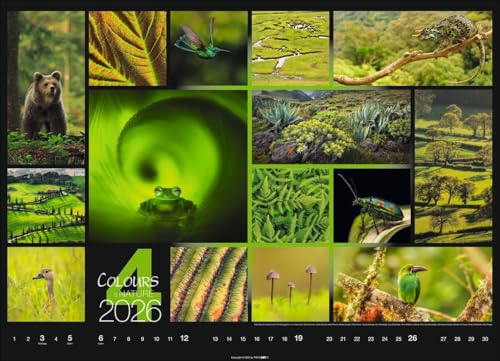 Kalender 'Colours of Nature' 2026: Großer Foto-Wandkalender im Querformat (68x49cm)