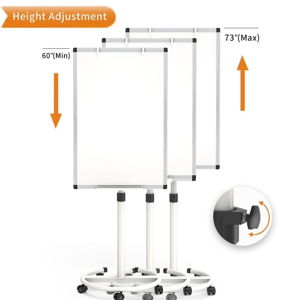 VIZ-PRO ECO Magnetic Mobile Whiteboard (90x60cm) with paper pads