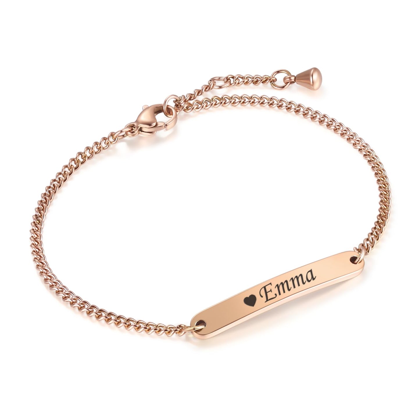 TMT Personalized ladies bracelet with engraving in silver, gold and rose gold