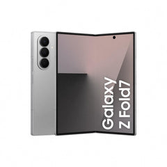 Samsung Galaxy Z Fold7 AI smartphone with Galaxy AI, AI phone with Android, foldable design, large display for multitasking, 200 MP camera, 512 GB, 12 GB RAM, Silver Shadow, 3-year manufacturer's warranty