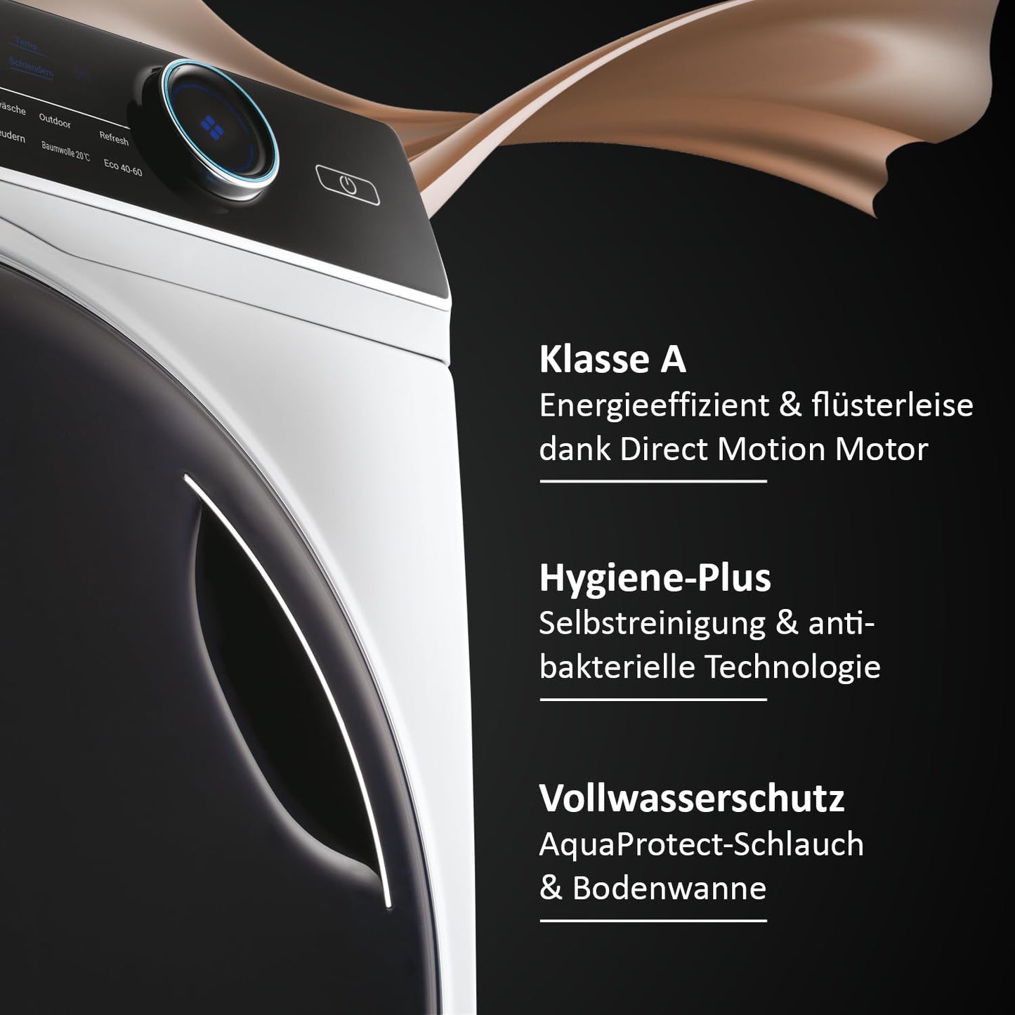 Haier I-PRO SERIE 7 (HW80-B14979) Waschmaschine (8kg) inkl. Dampffunktion, Selbstreinigungssystem
