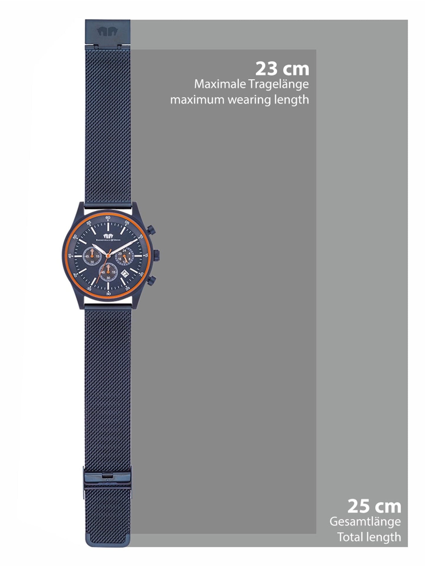 Rhodenwald & Söhne Chronograph men's watch (10010358) with stainless steel bracelet