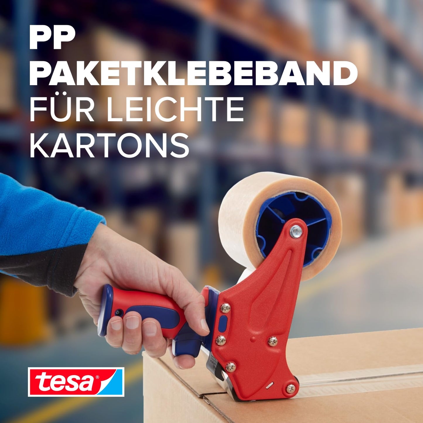 tesa 64014 Verpackungsband (Transparent): 6 Rollen à 66m x 50mm, leise & UV-beständig