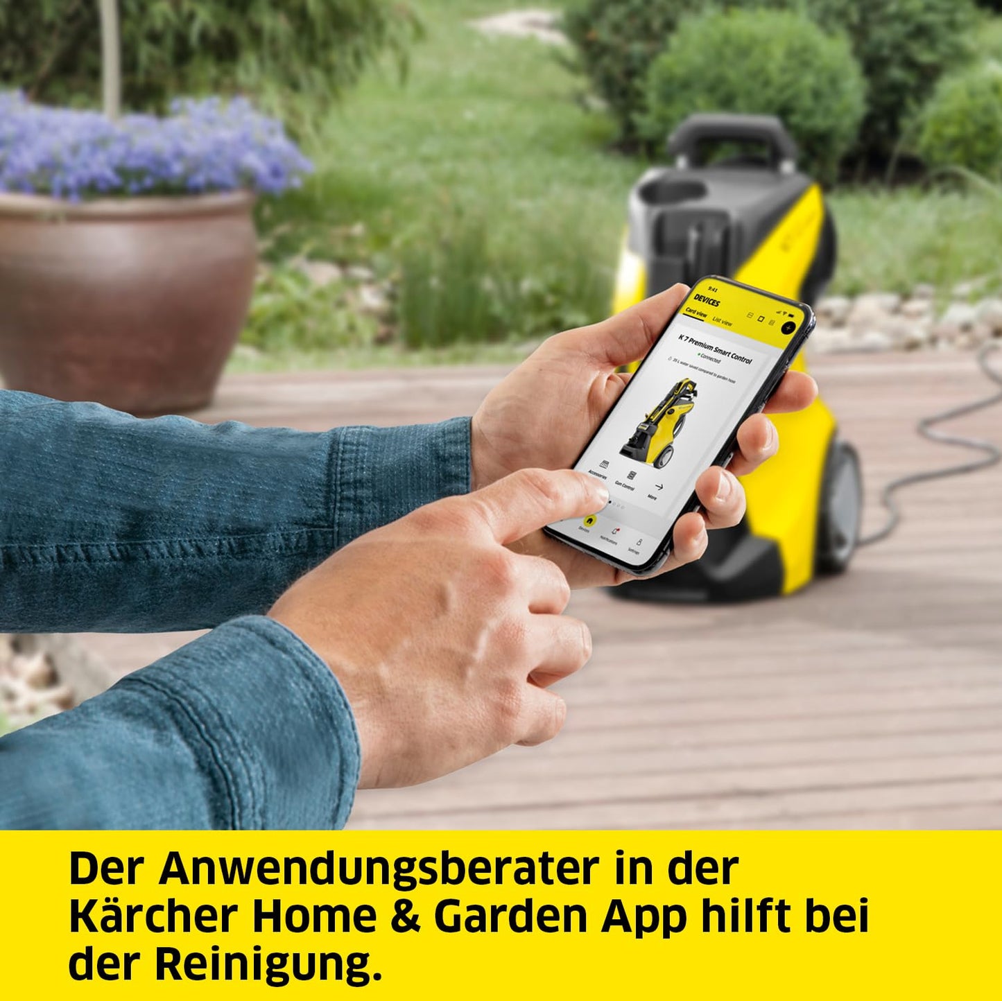 Kärcher Hochdruckreiniger K4 Power Control: Clevere App-Unterstützung