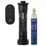 Grohe 'Blue Fizz Advanced' water carbonator set with CO2 level indicator and cleaning powder