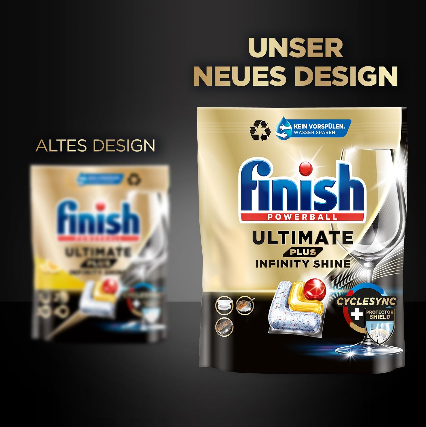 Finish Ultimate Plus Infinity Shine Citrus POWERBALL Dishwasher Tablets (105 Caps)