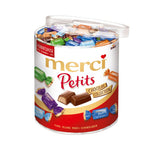 merci Petits Chocolate Collection (1kg): Mix of chocolate specialties in a practical round tin