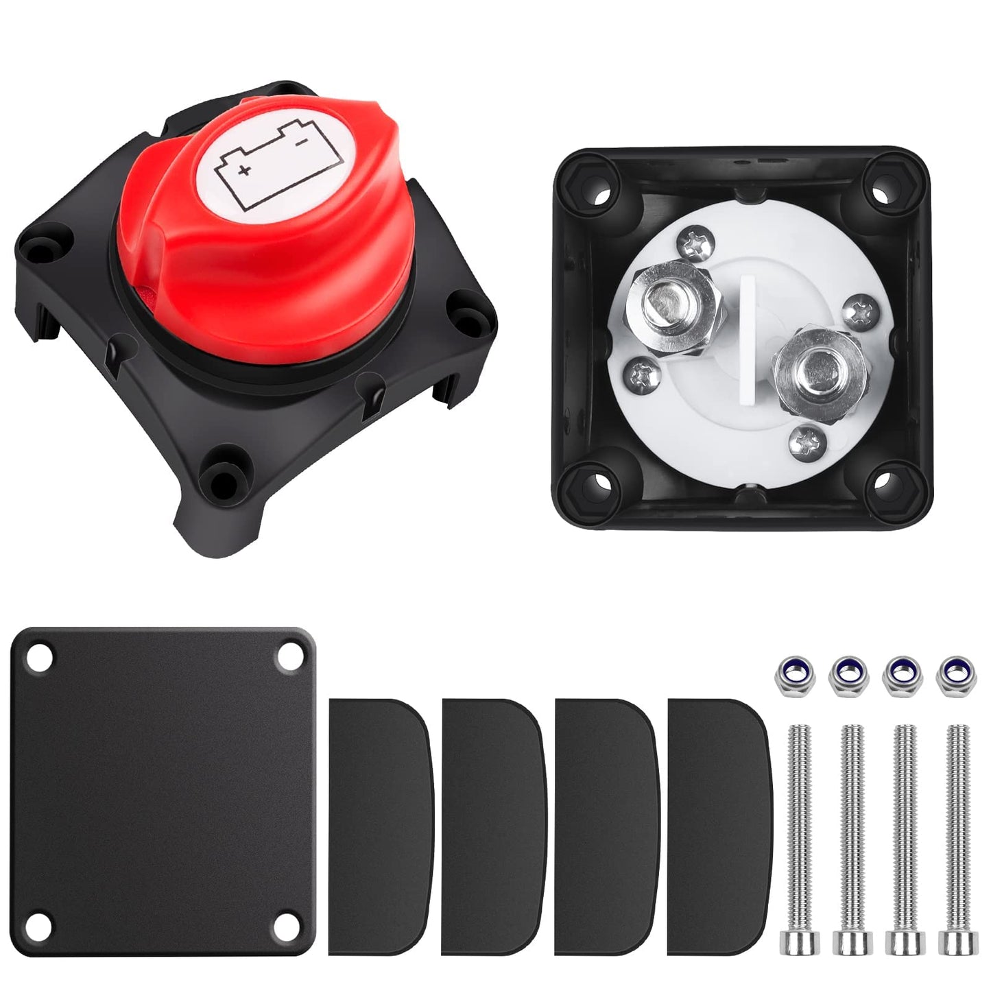 Bolatus Batterie-Trennschalter 12V-24V-48V | 1-2-Both-OFF, 275A Akku Trenn-Master