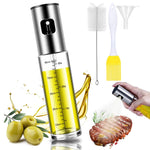 BETA NOBLE Oil Sprayer Glass (100ml) for Kitchen & Grill with Fan Nozzle