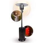 APANA 'Bellamente ONE' gas heater (14kW) for garden with transport wheels & automatic switch-off