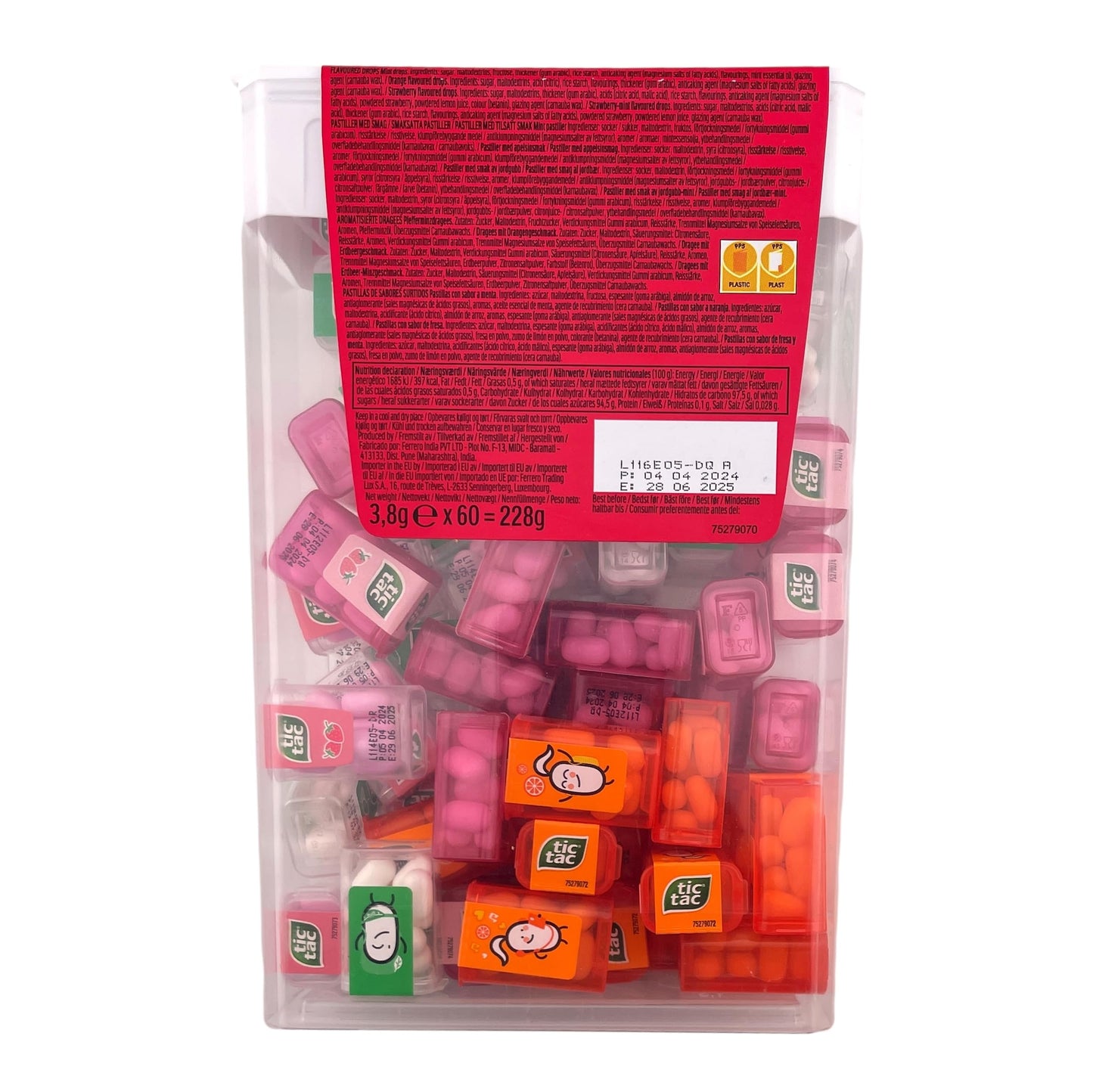 tic-tac Mini Mix 'Strawberry Edition' (228g) in 60 kleinen Schachteln