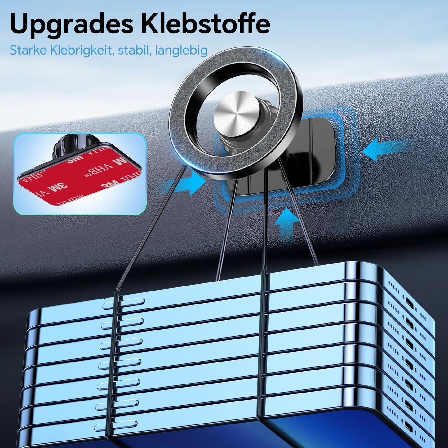 Magsafe Smartphone Autohalterung (20 Starke Magnet, 360° Drehbar)