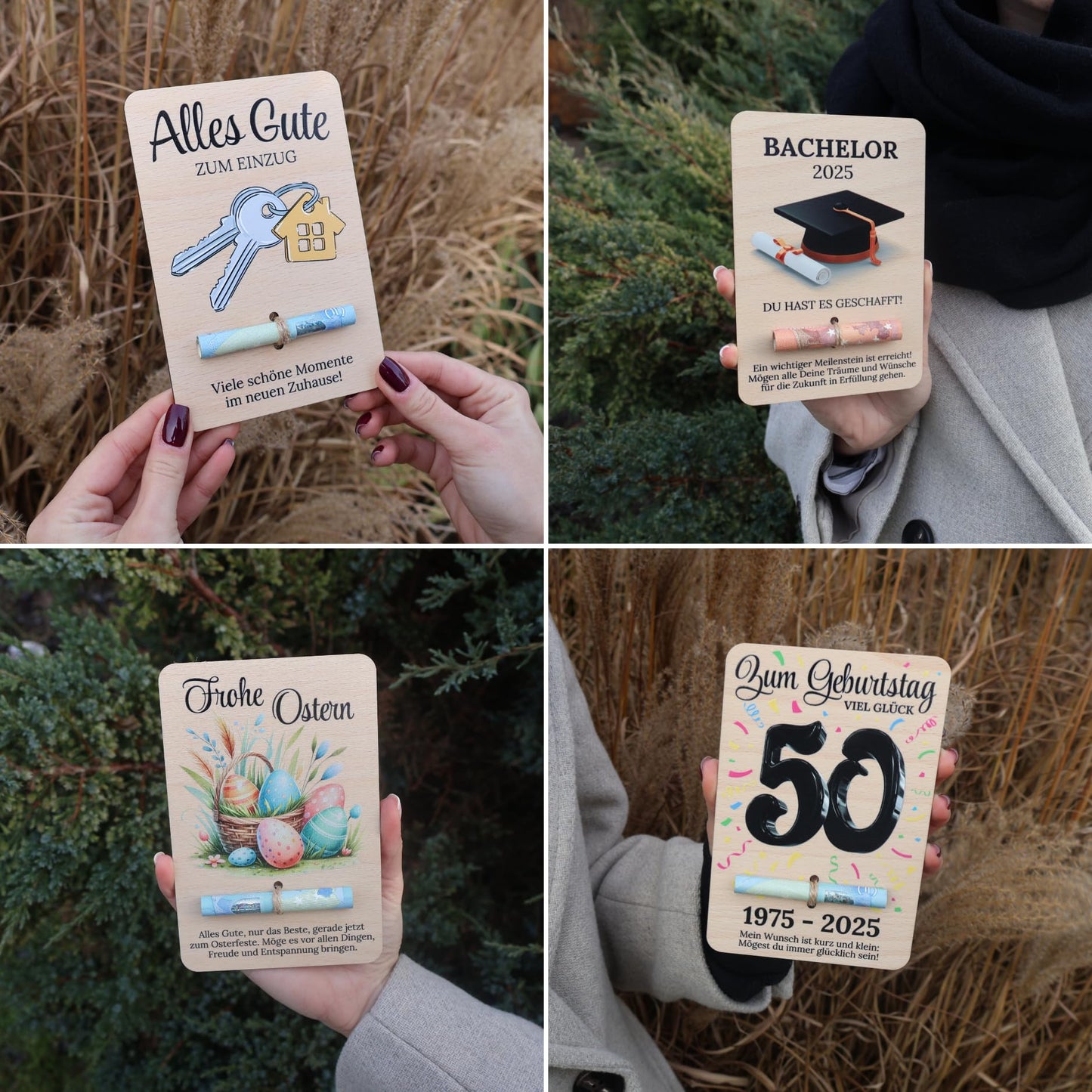 ZUKLA money gift packaging 'ABI 2025' (15x10cm): The creative way to give money