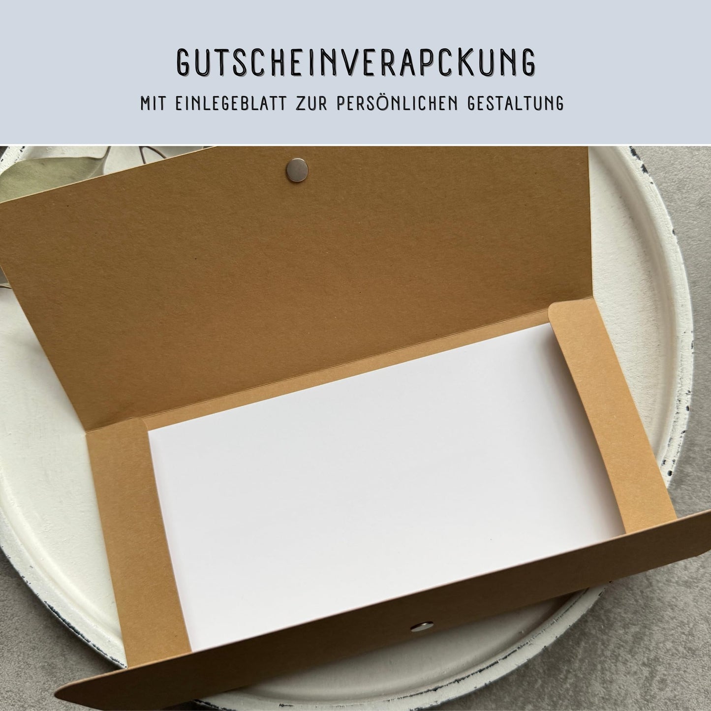Time instead of stuff (11x22cm): Stylish gift packaging for special moments
