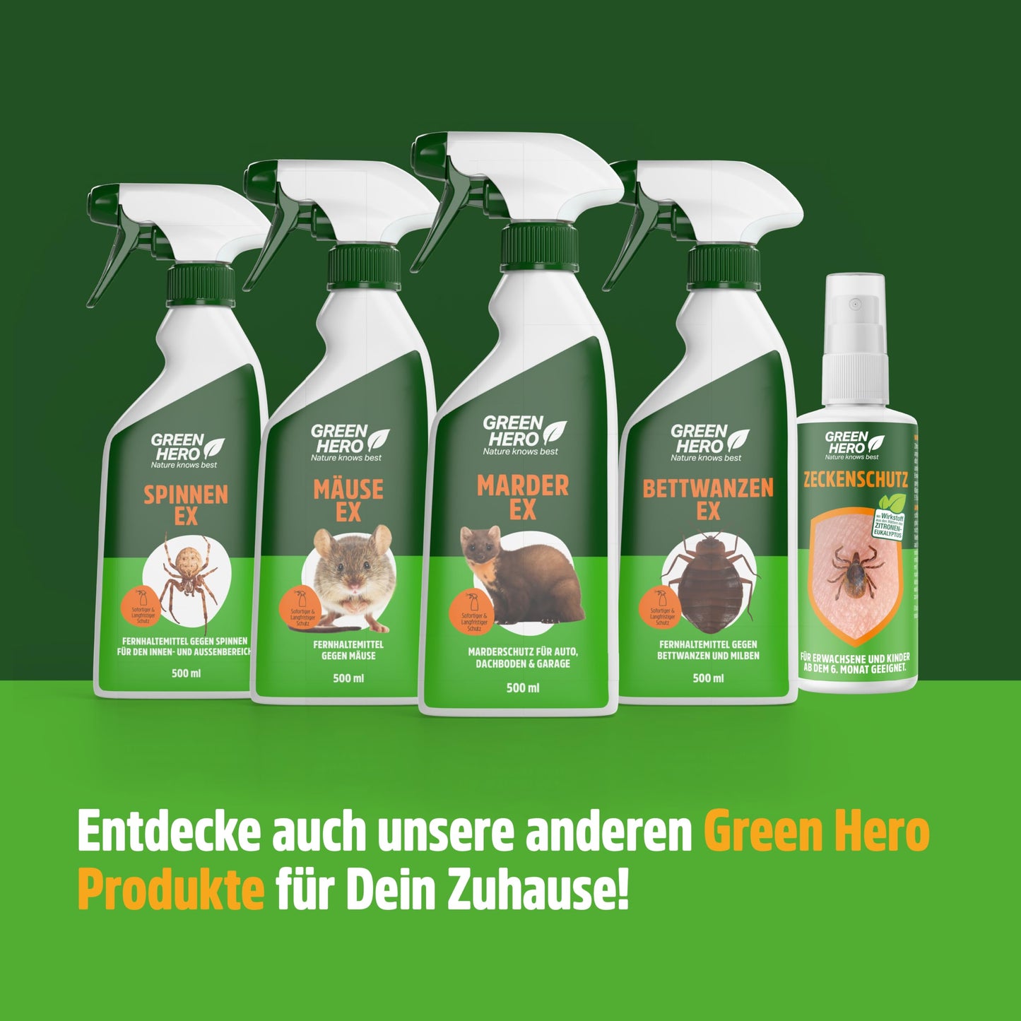 GREEN HERO Marten-EX (500ml): Marten repellent, marten deterrent car spray