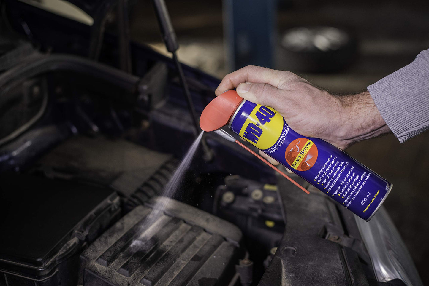WD-40 Multi-Purpose Smart Straw, Precise Spray, Rust Protection - 400ml