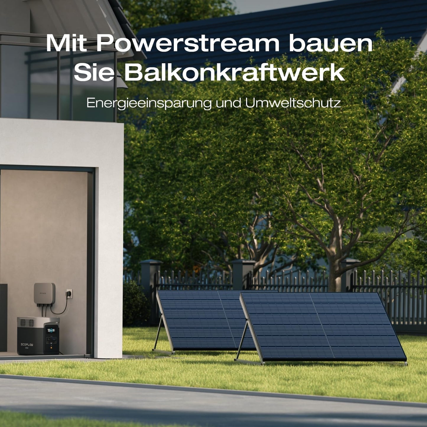 EcoFlow 'DELTA 2 MAX' tragbare Powerstation: Solargenerator für Zuhause, Camping, Wohnmobil