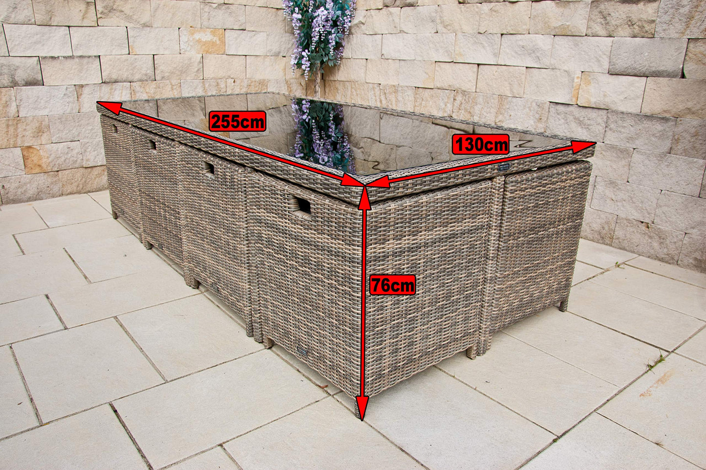 Ragnarök-Möbeldesign Garten-Essgruppe für 12 Personen: Premiumqualität aus Deutschland