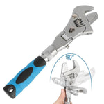 10-Inch Ratcheting Torque Wrench with 180° Folding and Rotating Head
