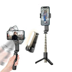 Adjustable Bluetooth Mobile Phone Holder Fill Light Selfie Stand for iPhone, Samsung, Huawei, Xiaomi