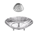 Stainless Steel Steamer | Mesh Vegetable Cooker: Expandable Kitchen Tool