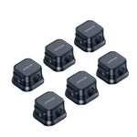 6x Magnetic Cable Holders | Self-Adhesive, Adjustable: Cable Management for Desk, More
