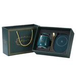 Coffee Gift Set Comprising of Beverage Warmer Plate and Coffee Mug | Heated Cup with Drink Warmer