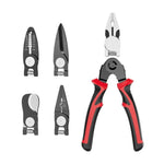 Multifunctional Craftsman's Pliers | Featuring Interchangeable Heads (5-in-1)