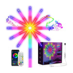 USB LED Firework Strip with Multicolor Lighting Effects for Indoor and Outdoor Decorations | Waterproof