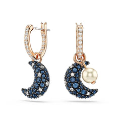 Swarovski 'Sublima' Luna Drop earrings with moon motif and radiant Swarovski crystals