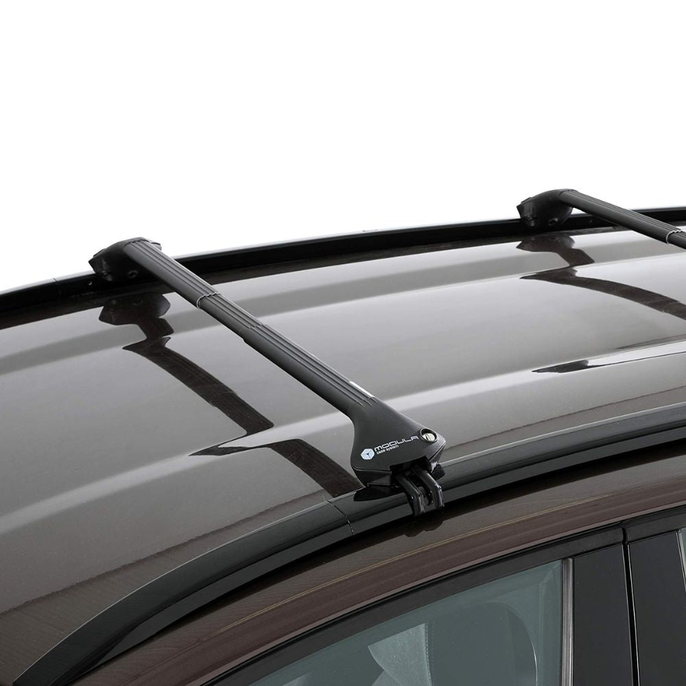 MODULA Case System Oval Bar roof rack system | Integrated railing