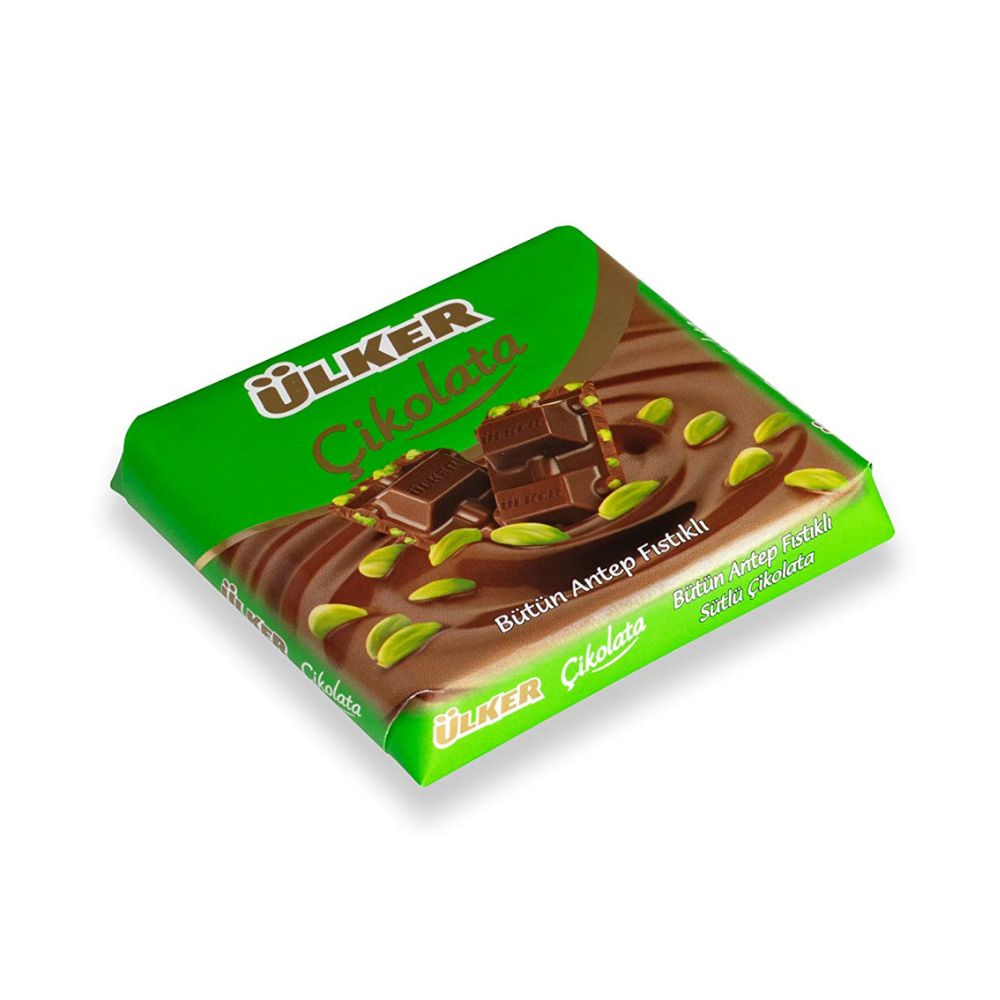ÜLKER Milk Chocolate 'Çikolata' with Whole Pistachios (6x 70g)