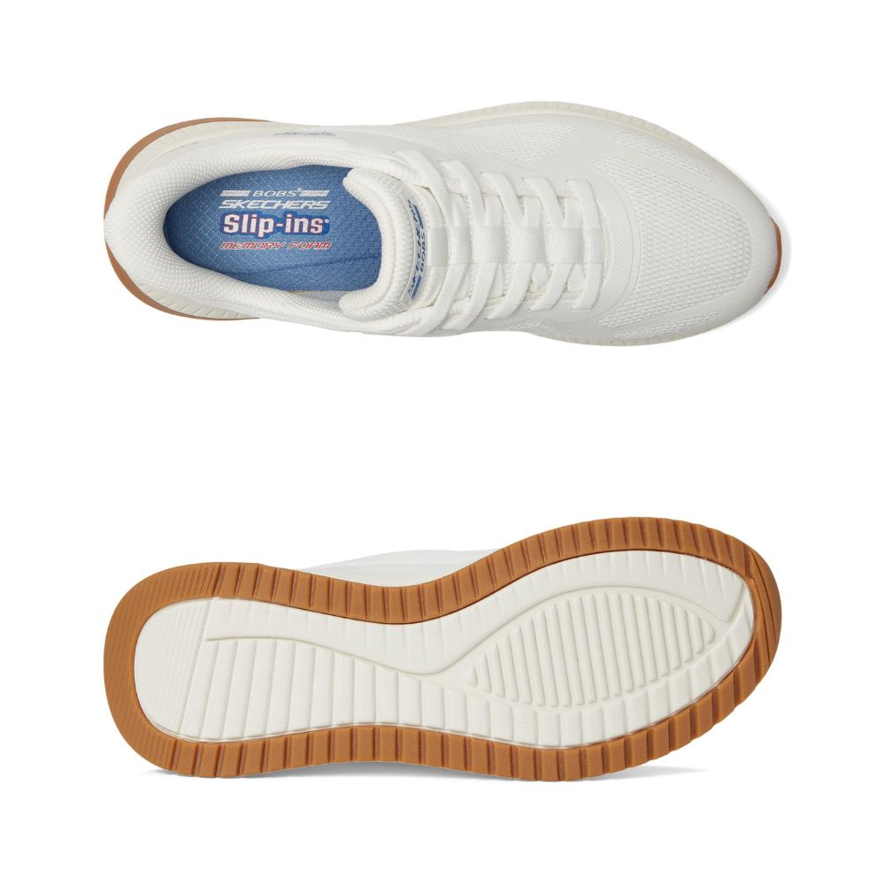 Skechers 'Bob Squad Chaos 4' Slip-Ins Herren-Sneaker (Weiß Opulenter Garten)