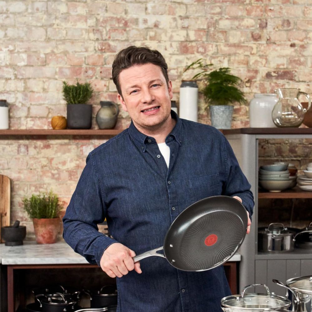 Tefal 'Jamie Oliver by Cook's Direct On' stainless steel frying pan (28cm): Oven safe