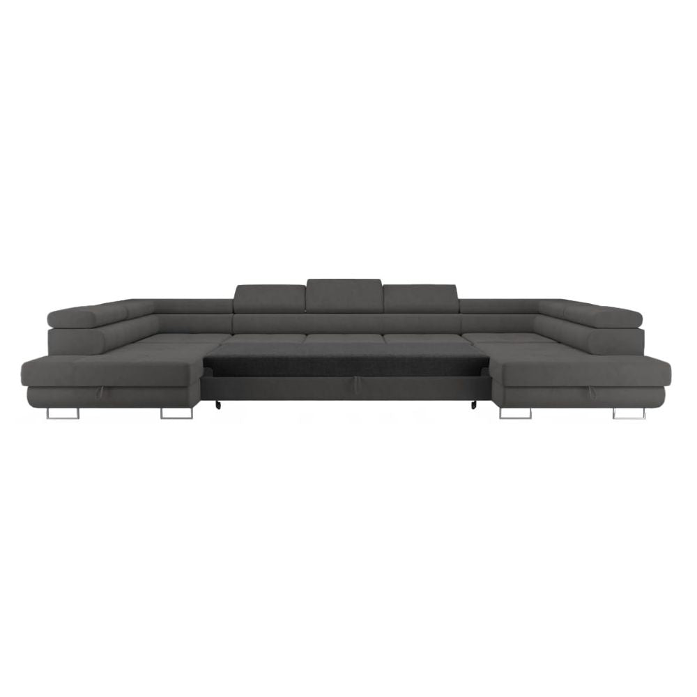 Premium 3-Sitzer Ecksofa mit Schlaffunktion 'Big PASTI U-Form' und Bettkasten