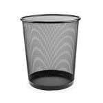 Abfall- Papiereimer aus Draht | Ideal für Büro - Höhe: 34cm x 18 Liter (Schwarz)
