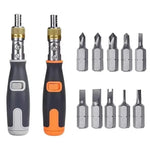 10-in-1 Multi-Angle Ratchet Screwdriver Set with Hidden Heads