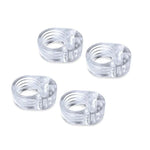 Transparent Silicone Door Stop Set | Shock Absorber, Wall Protector, Safety Pad