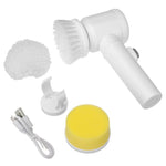 Cordless Electric Cleaning Brush with 3 Brush Heads | Versatile Cleaning for Bathroom, Kitchen...