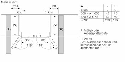 SIEMENS (KF96IAPEA) iQ500 NoFrost Smarter French-Door Kühlschrank: Eis- und Wasserspender, Anti-Fingerprint