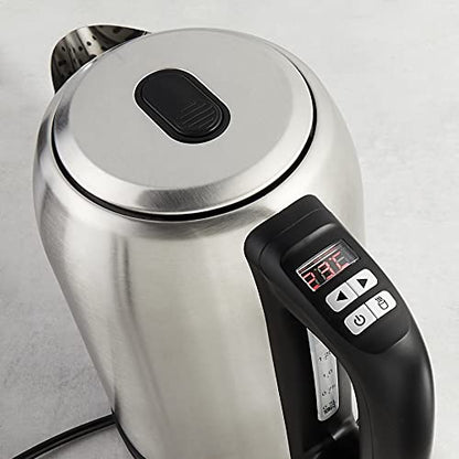 Amazon Basics 1.7L Stainless Steel Kettle with Digital Display and Keep Warm Function