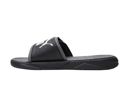 PUMA Black/White Unisex Royalcat Comfort Slide Beach Sandals with EVA Outsole