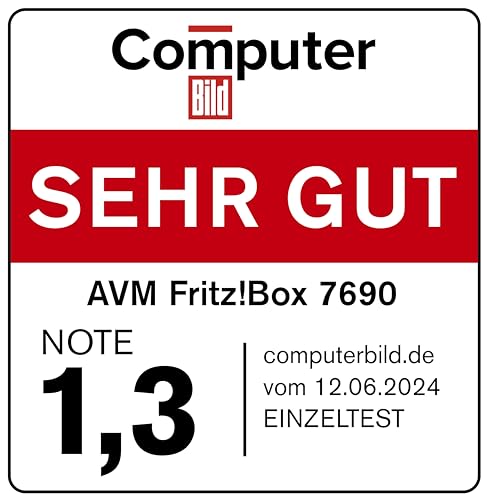 FRITZ!Box 7690 (Wi-Fi 7 DSL-Router mit 5.760 MBit/s (5GHz) - DECT-Basis