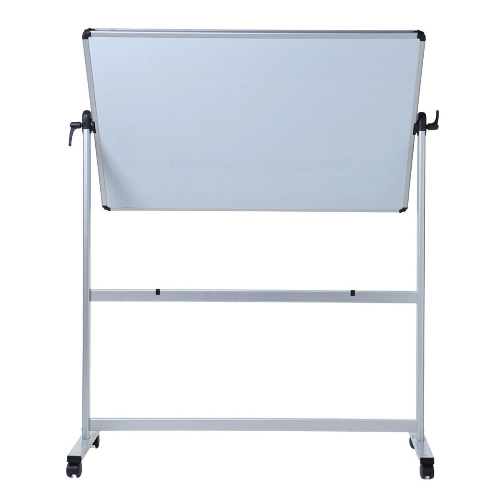 VIZ-PRO Mobile Whiteboard with aluminum frame &amp; stand (120x90cm): Double-sided