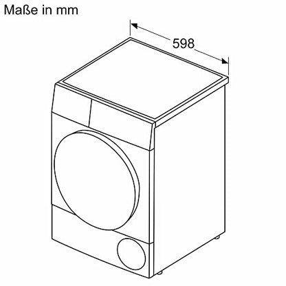 Bosch 'Series 4' heat pump dryer (4WTH83VV3): Sensitive Auto Drying System, Environmentally friendly