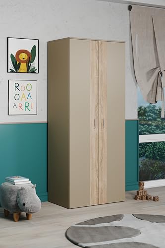 Baby room set 'BERRY' with triple slatted frame, changing table &amp; wardrobe