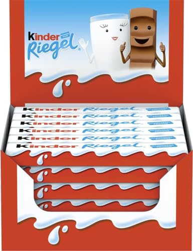 Kinder chocolate bars (36 single bars - 760g): smooth-melting milk chocolate with milk cream filling